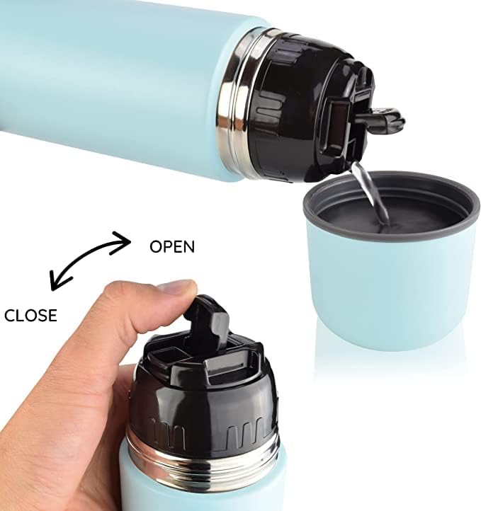 Milu Thermosflasche Thermoskanne Isolierflasche 1L, 750ml, 500ml - Isolierte Edelstahl Trinkflasche,