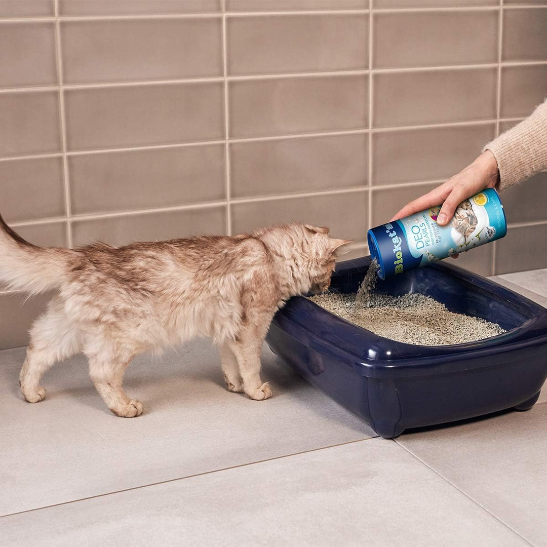 Biokat's Deo Pearls Cotton Blossom - Streuzusatz mit Duft für Frische und feste Klumpen in der Katze