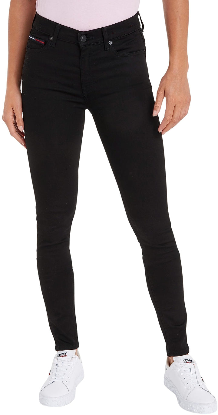 Tommy Jeans Damen Jeanshosen 24W / 28L Blau (Staten Black Stretch), 24W / 28L Blau (Staten Black Str