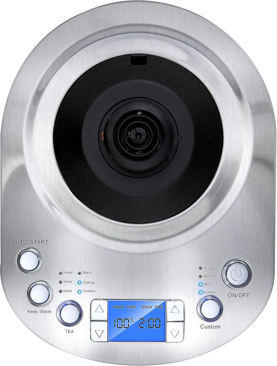 alpina Wasserkocher mit Teekorb – 1,7 l – 2200 W – Elektrischer Wasserkocher – Teekocher – Temperatu