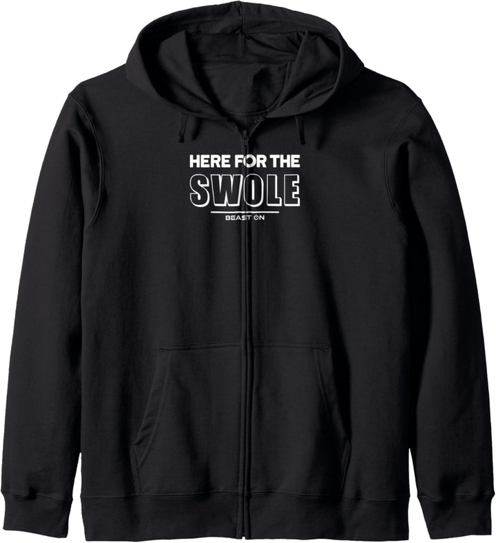 Here for the Swole Training Fitness Motivation Gym Sprüche Kapuzenjacke