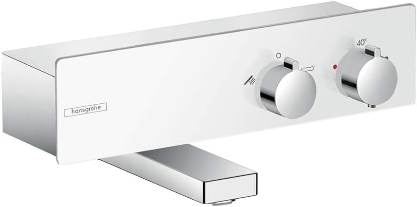 hansgrohe Wannenthermostat ShowerTablet 350 Aufputz, Weiss/Chrom Weiss/Chrom 350mm Wanne, Weiss/Chro