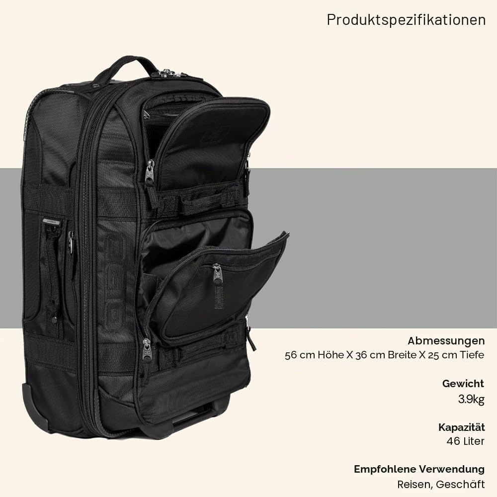 OGIO 2023 Layover Bag Black Pindot, Black Pindot
