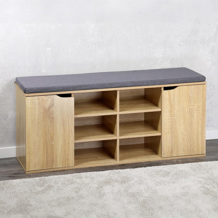 Kesper | Schuhschrank mit Sitzkissen, Material: Faserplatte, Masse: B103,5 x H48 cm x L29,5 cm, Farb