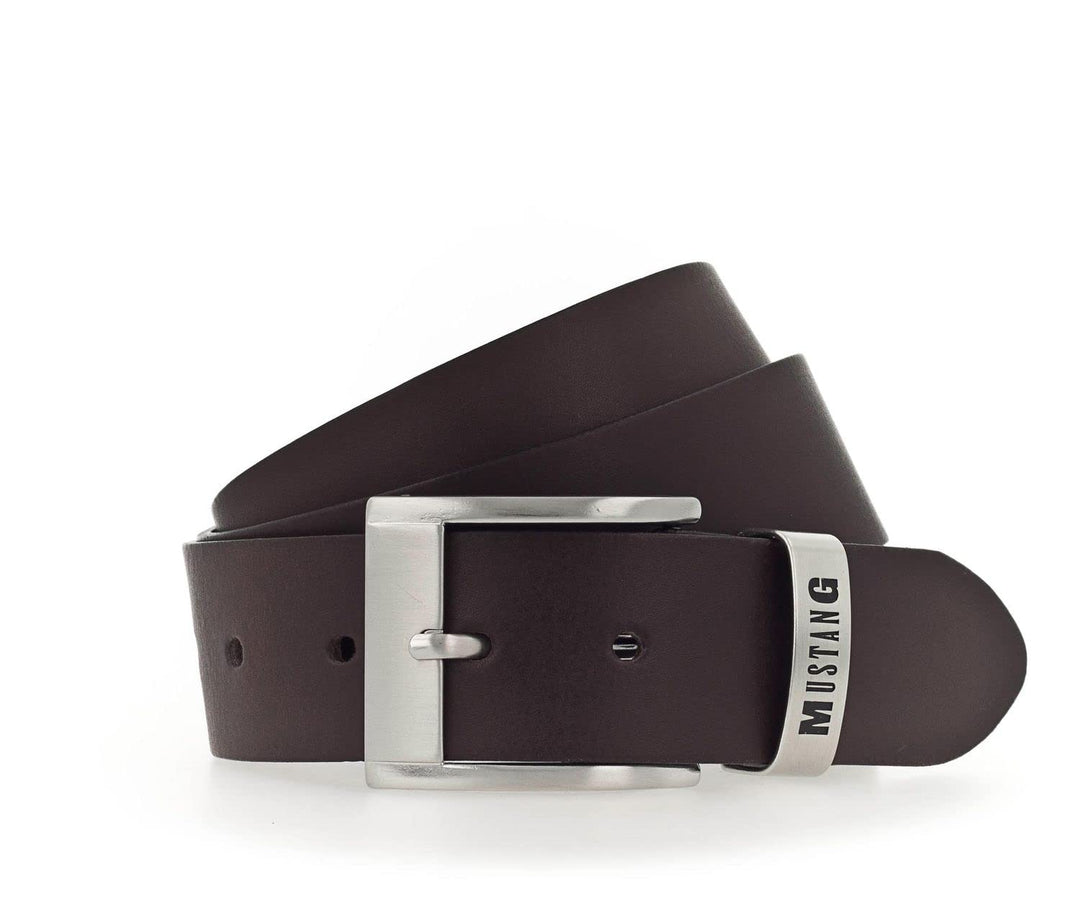 MUSTANG Herren Gürtel Ledergürtel 80 Braun, 80 Braun