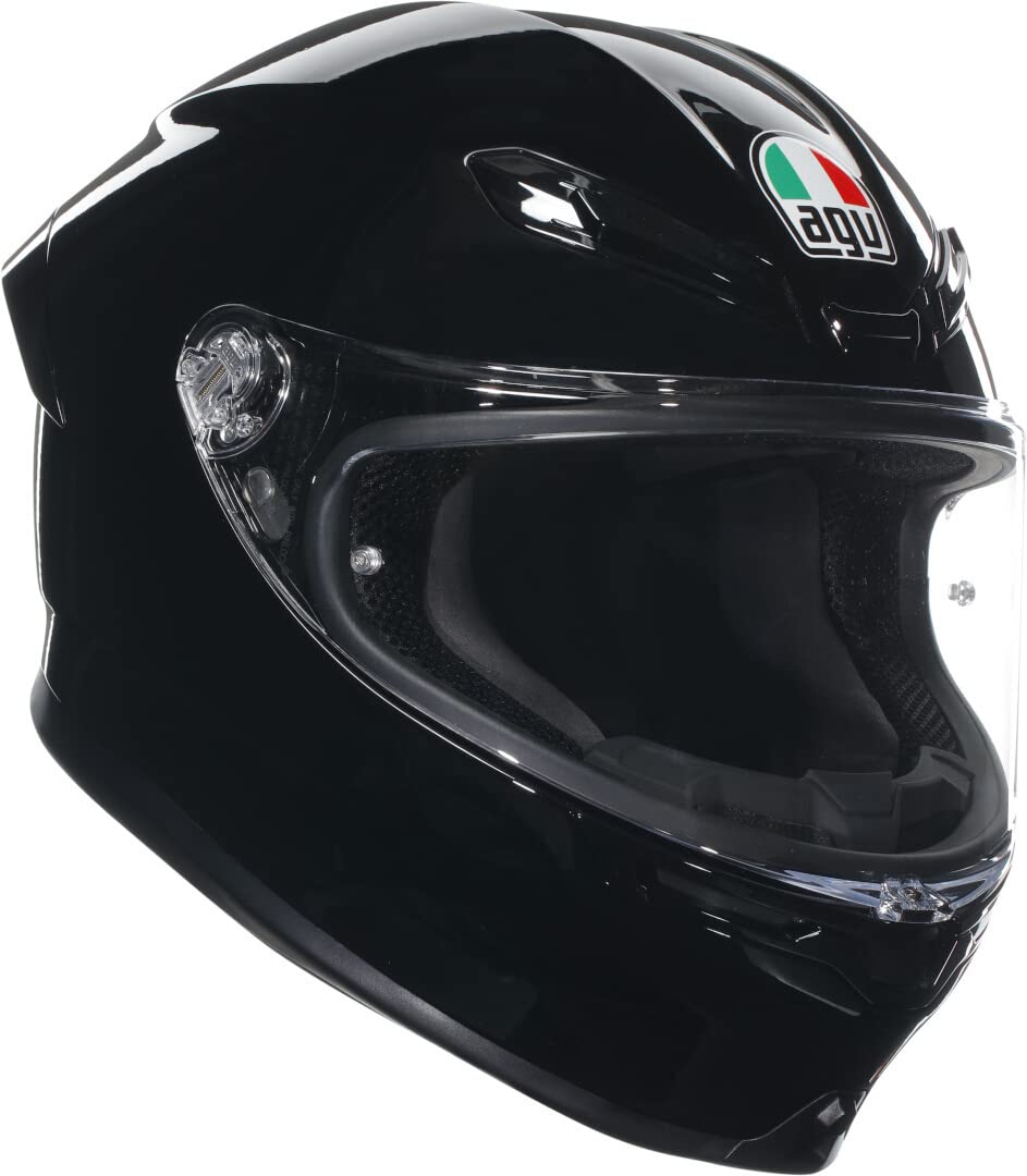 K6 S AGV E2206 MPLK, Full-face Motorcycle Helmet Schwarz XS, Schwarz XS