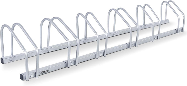 CCLIFE Fahrradständer Boden für 6 Fahrräder mit Reifenbreiten bis 55 mm Eisen Fahrradhalter 160 x 32