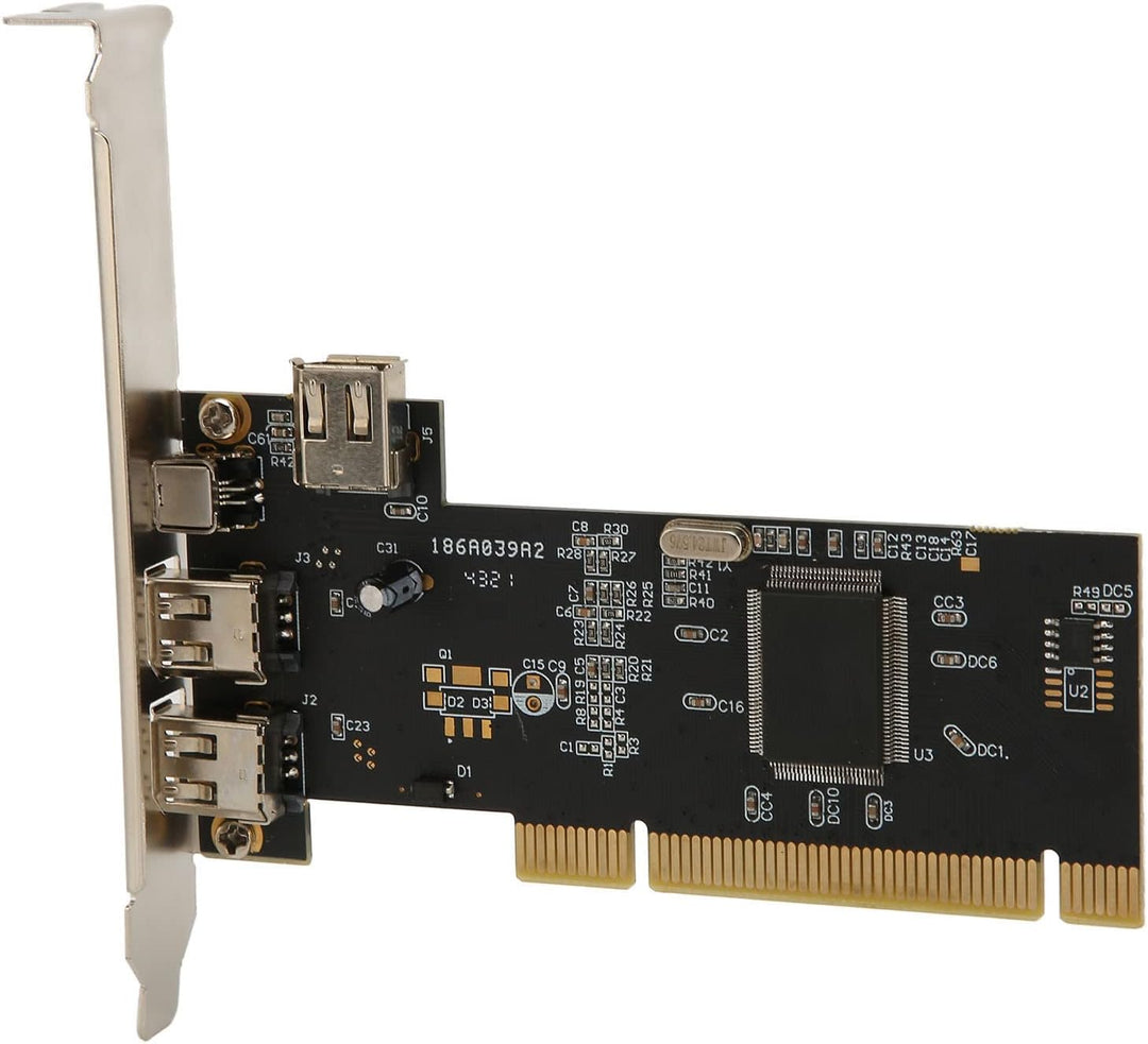 1394 Firewire-Karte, PCIe 3-Port-Erweiterungskarte, mit 1 Lane PCI Express mit 2,5 GB/s Vollduplex-K