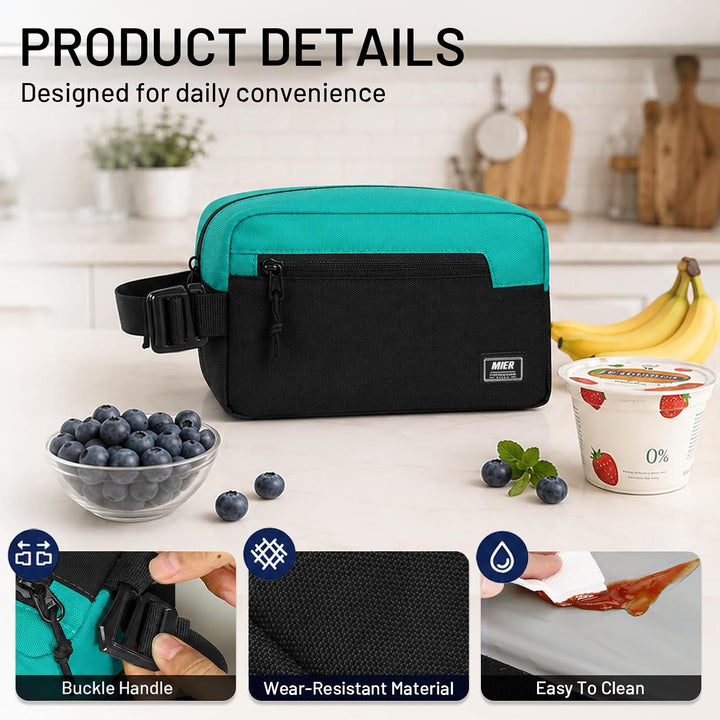 MIER Lunch Tasche Gefrierbare Kühltasche SnackboxKleine gefrierfähige Mini-Kühltasche mit Isolierung