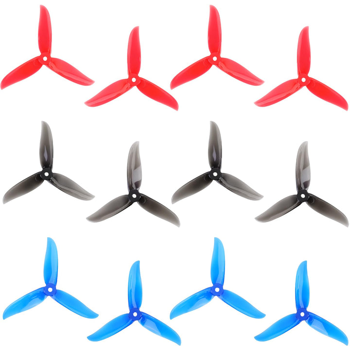 12pcs 5045 3-Blatt Propeller, 5Zoll Tri Blade Props für 2204 2205 2206-2306 Brushless Motoren FPV Ra