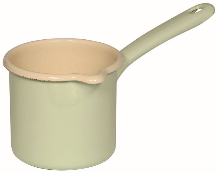 Riess, 0284-006, Schnabeltopf mit Stiel 10, CLASSIC - BUNT/PASTELL, Farbe Nilgrün, Durchmesser 10 cm