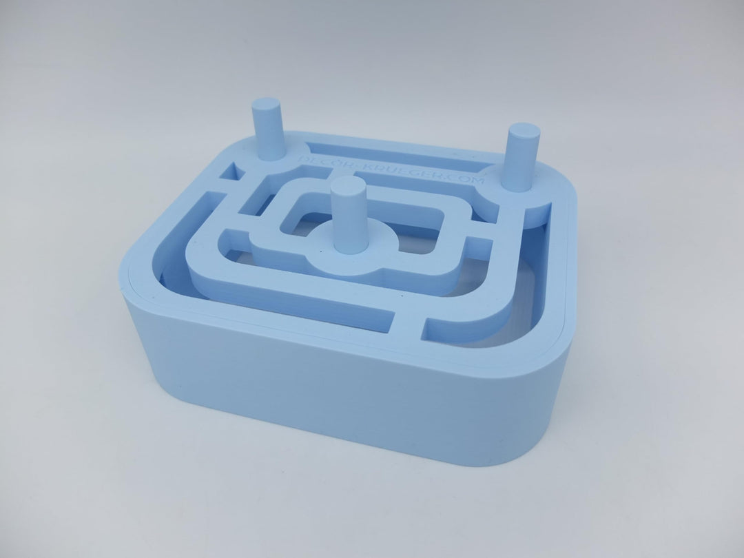 Halter Aufsteller für KitchenAid Standardaufsätze Rührelemente für 3 Aufsätze Art Deco Stil (Pastel