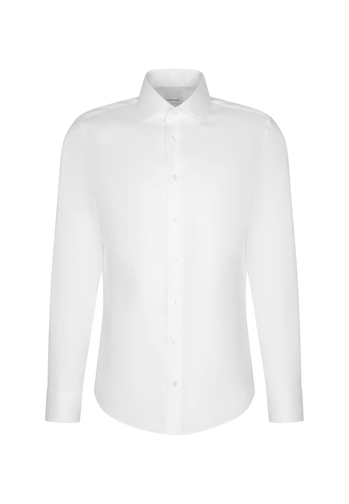 Seidensticker Herren Seidensticker Herren Business Hemd Slim Fit Businesshemd, Weiss (Weiss 01), 45