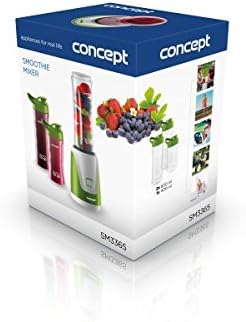 CONCEPT Hausgeräte SM3365 CONCEPT Smoothie Maker SMOOTHIE TO GO mit drei Flaschen, 2x 600 und 1x 400