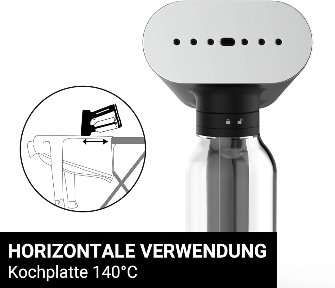 STEAMONE - Steamer Dampfglätter 2000 W, 33 g/min – tragbares Bügeleisen – Kapazität 400 ml – entfern
