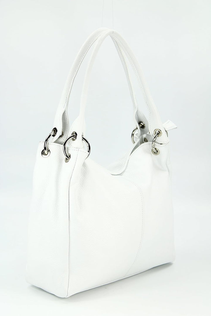 Belli italienische Leder Schultertasche Damentasche Handtasche Shopper Lilly - 33x28x14 cm (B x H x