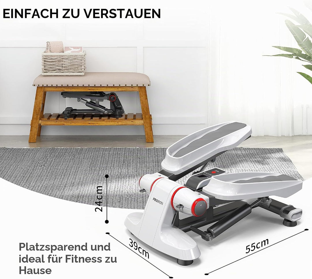 PROIRON Stepper für Zuhause, Up-Down-Stepper mit Display für Bein- und Po-Training, Grösseres Pedal