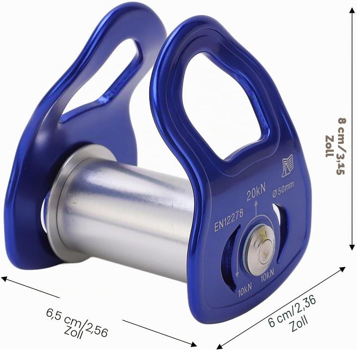 VGEBY Outdoor Sport Pulley, Slider Zipline Pulley aus Aluminiumlegierung für das Training von Hinder