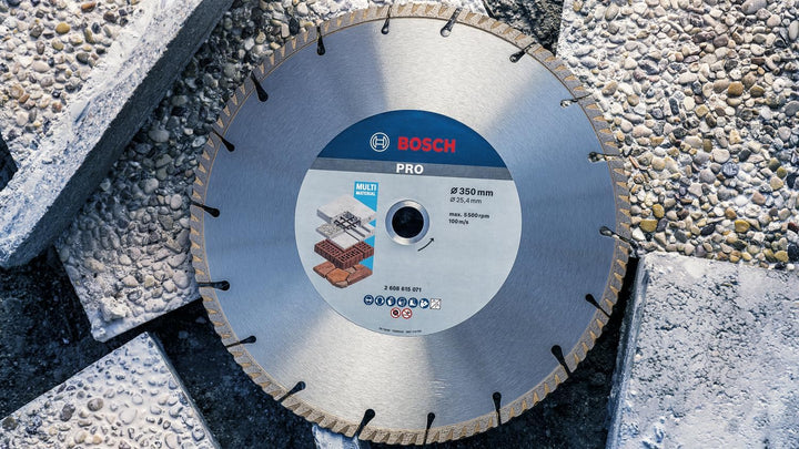 Bosch Professional Diamanttrennscheibe Standard for Universal (Beton und Mauerwerk, 350 x 25,40 mm,