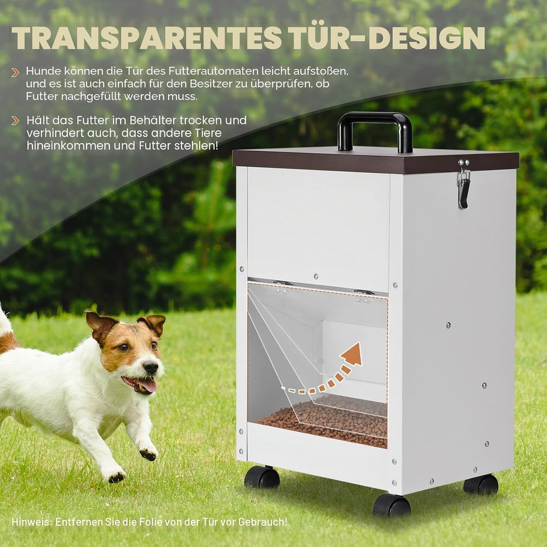 Automatischer Hundefütterer, 30lb Grosse Rasse Schwerkraft Auto Dog Food Dispenser Für Outdoor Gross