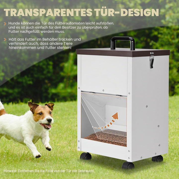 Automatischer Hundefütterer, 30lb Grosse Rasse Schwerkraft Auto Dog Food Dispenser Für Outdoor Gross