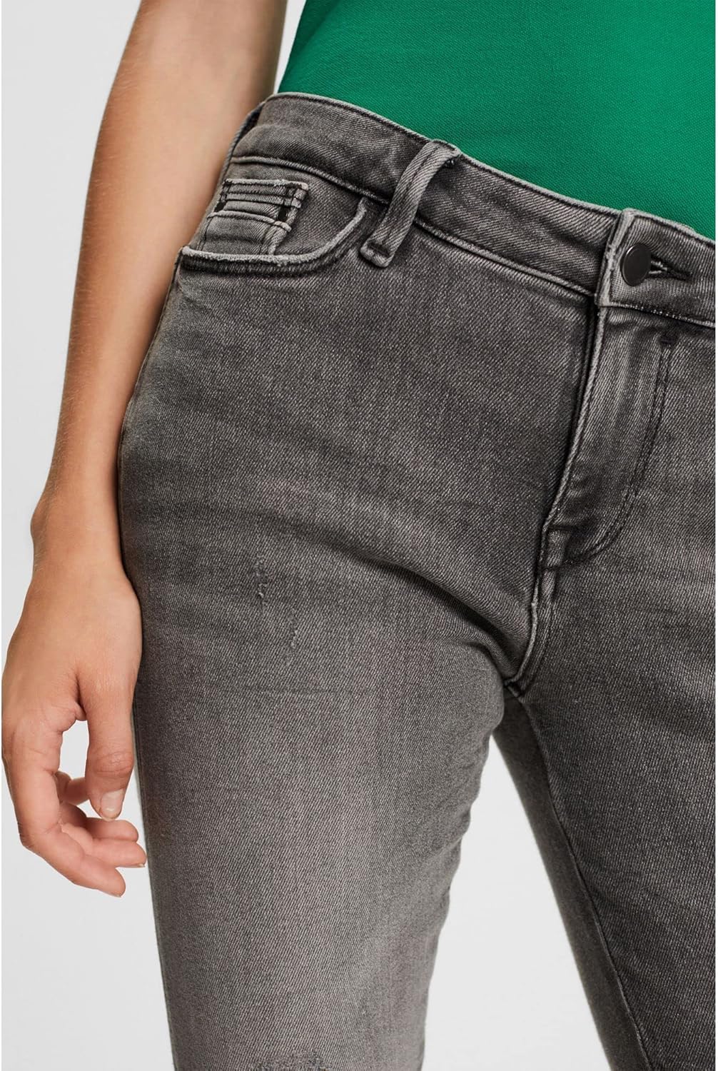 ESPRIT Damen Jeans 25W / 32L 922/Grey Medium Wash, 25W / 32L 922/Grey Medium Wash
