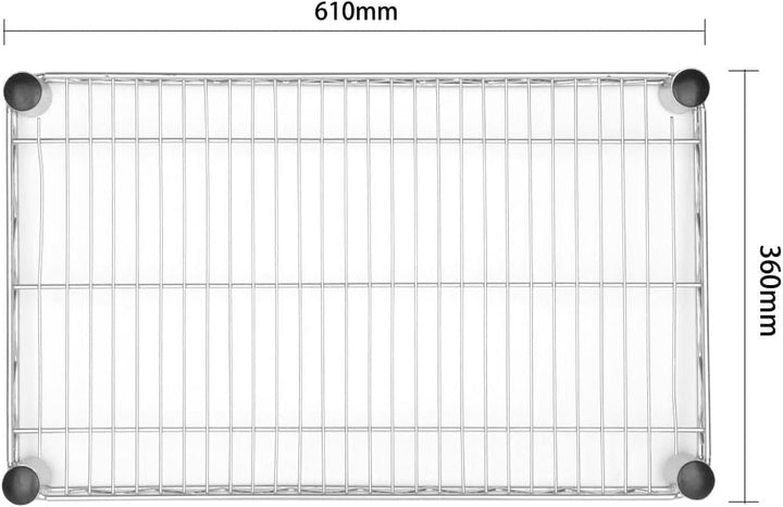 Vogue Wire Wall Shelves incl end brackets - 610x360mm