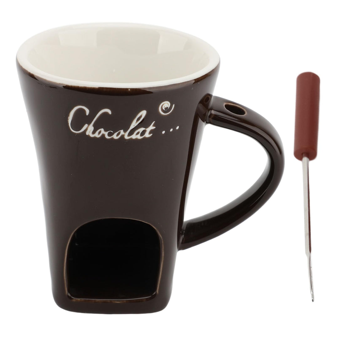 Schokoladen-Fondue-Becher-Set, Mehrzweck-Schokoladen-Fondue-Becher, Keramik-Fondue-Becher Zum Erhitz