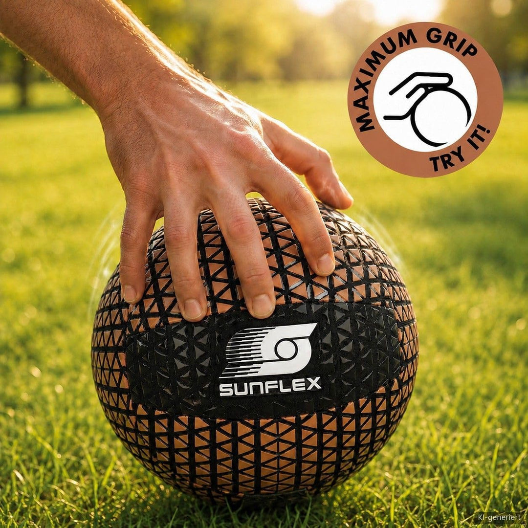 Sunflex® Beach- UND FUNBALL NeoGrip | Neopren Bälle mit maximalen Grip | rutschfeste Silikon-Oberflä