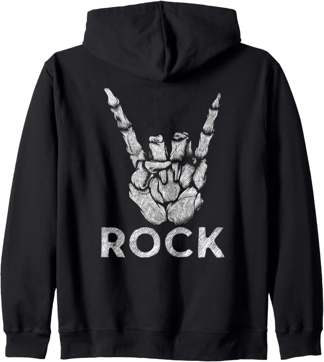 Grunge 80's Metal Rock Hand Sign Kapuzenjacke
