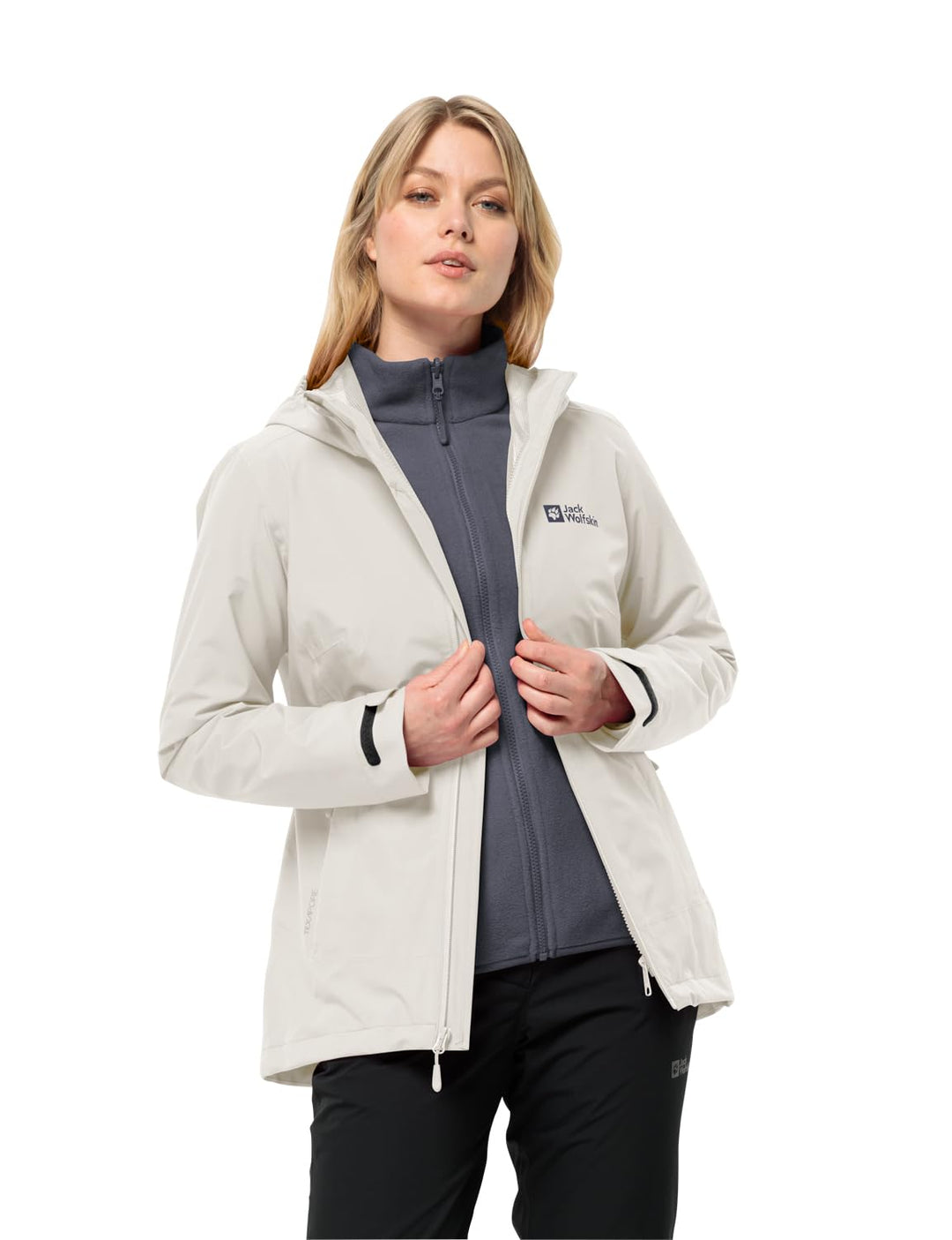 Jack Wolfskin Damen Moonrise 3in1 Jkt W Jacket, XS mint leaf