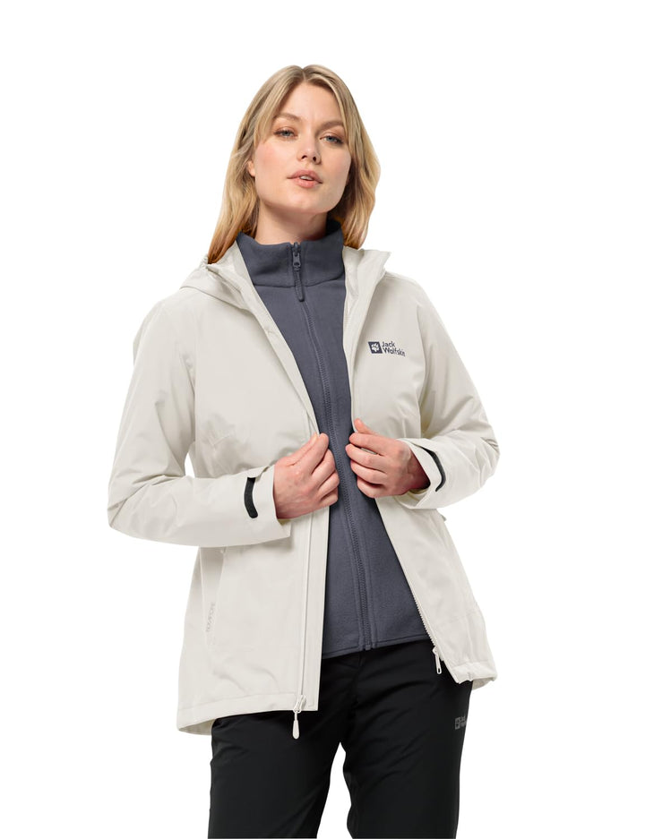 Jack Wolfskin Damen Moonrise 3in1 Jkt W Jacket, XS mint leaf
