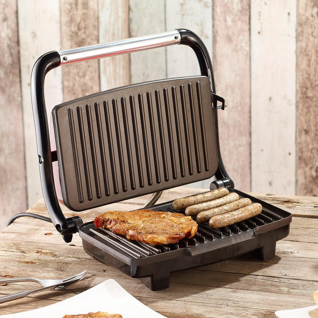 Rosenstein & Söhne Panini Toaster: Panini-, Sandwich- & Kontaktgrill CG-2510, 1.000 W (Panini Grill)