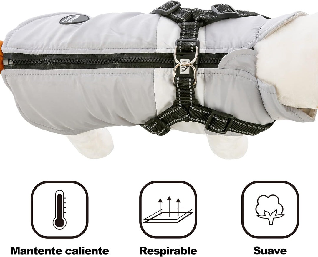 Warme Hundejacke, Hundemantel für Kleine und Mittelgrosse Hunde, Hundepullover, Winddichte Winterwes