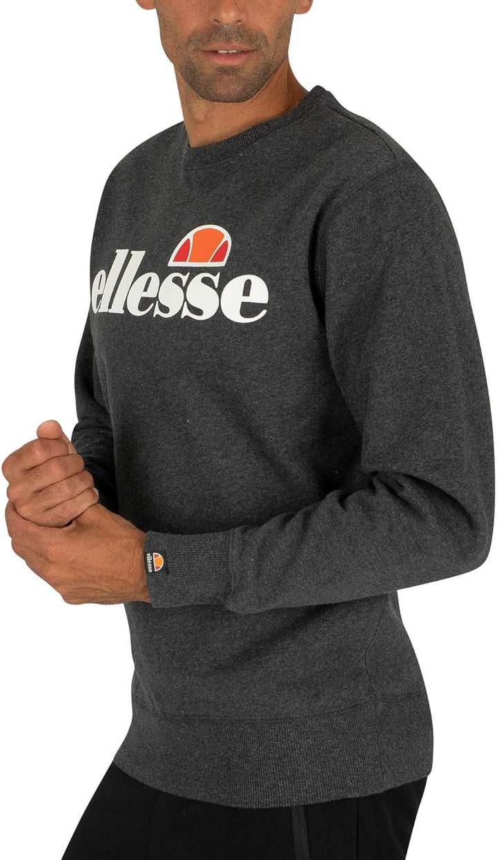 Ellesse Herren Succiso Sweatshirt XS Dark Grey Marl, XS Dark Grey Marl