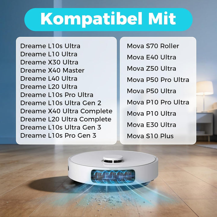 1 Stück TriCut Bürste für Dreame L10s Ultra Gen 2/X40 Ultra/L40 Ultra/L10s Pro Ultra/L20 Ultra/X30 U
