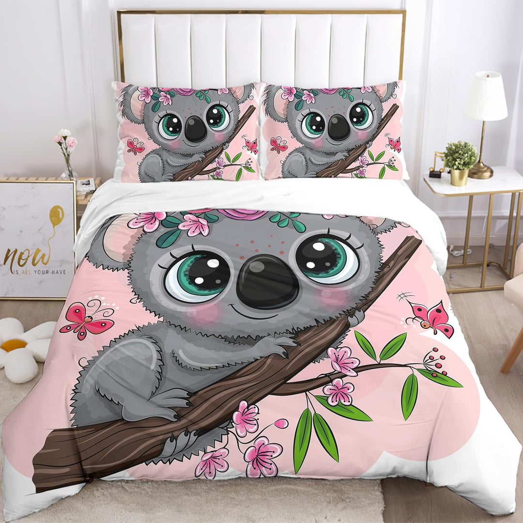 Kinder Dino Bettwäsche, Cartoon Dinosaurier Muster Bettbezug Dino bettwäsche Mikrofaser Bettwäsche f