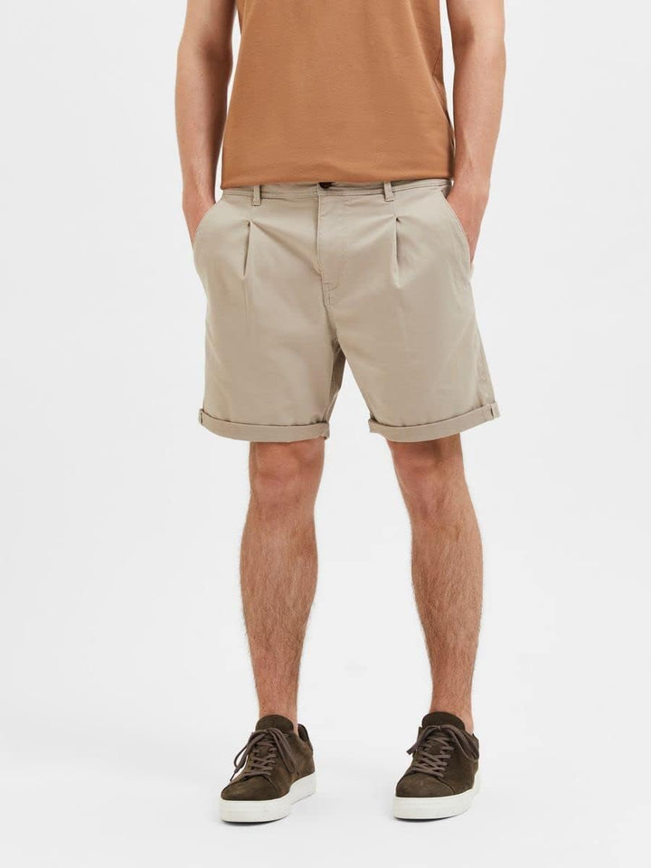Selected Homme Herren Slhcomfort-Gabriel Shorts W Noos Chinoshorts XXL Pure Cashmere, XXL Pure Cashm