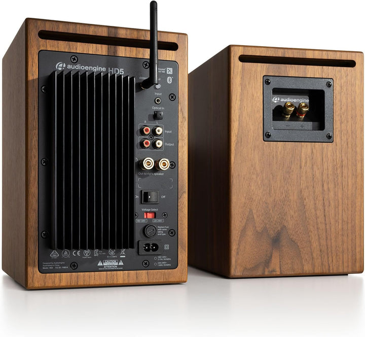 Audioengine HD5 Premium-Lautsprecher | 150 W Audiophile Bluetooth 5.0 mit aptX HD | Eingebauter 24-B
