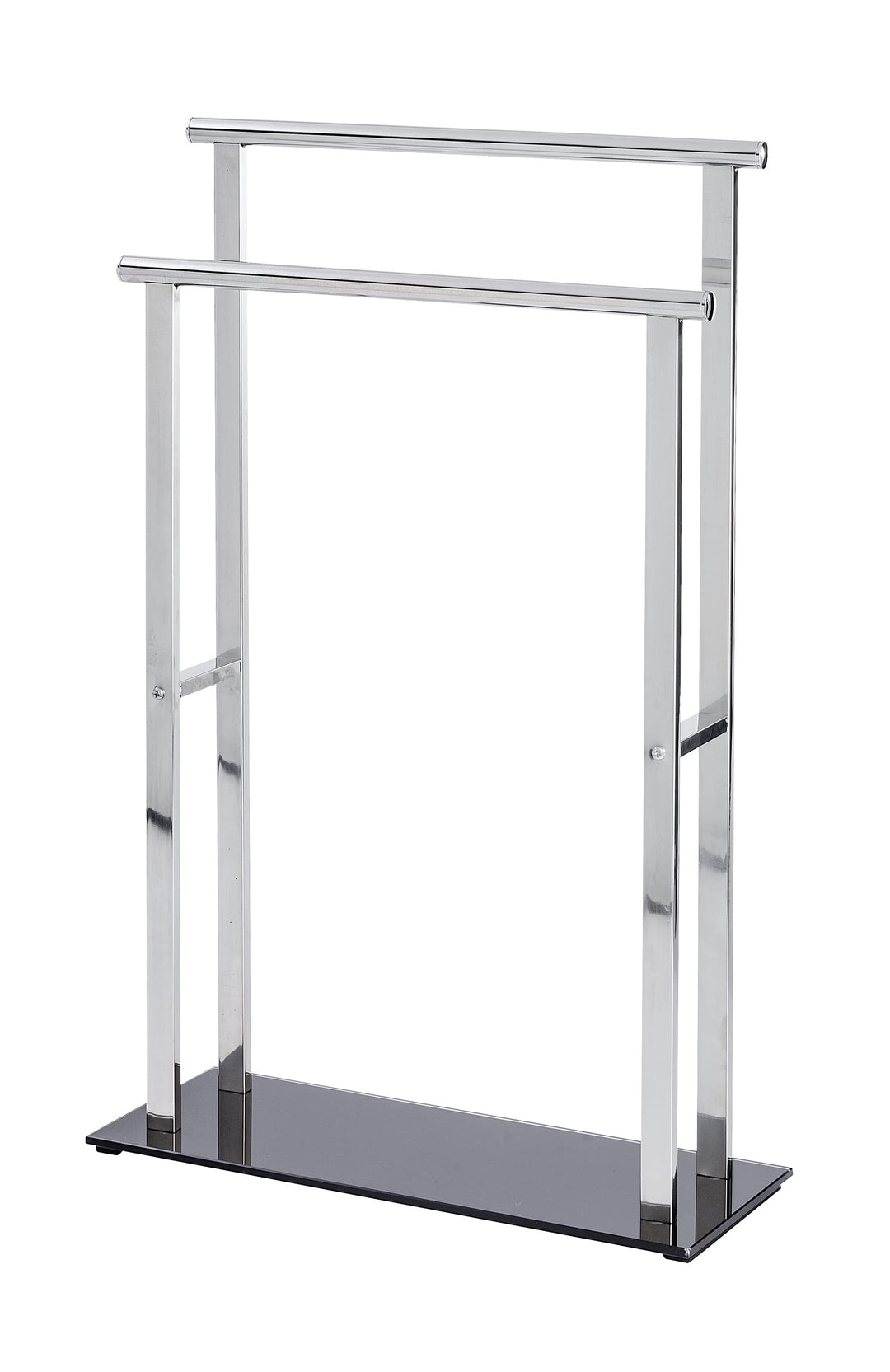 WENKO Handtuchbutler Lava - Handtuchständer, Edelstahl rostfrei, 52 x 81.5 x 20 cm, Glänzend Glänzen