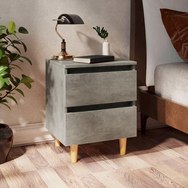 FIRBNUS Bedside Table Nachtkonsole Beistelltisch mit Stauraum Night Stand Nachttisch mit Kiefernholz