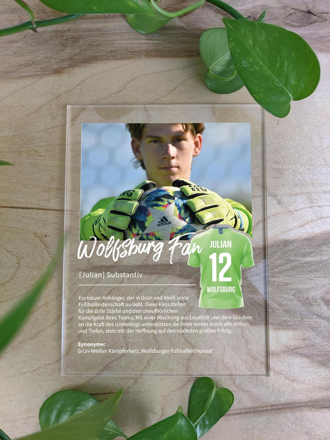 Wolfsburg Personalisiertes Acryl Geschenk - Definition: Wolfsburg Fan - Fanartikel und Fangeschenk f