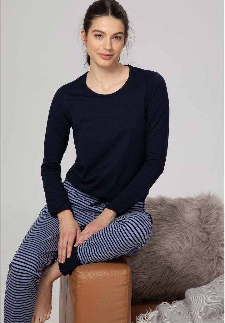 Ammann Bio Damen-Langarmshirt dunkelblau Grösse 36