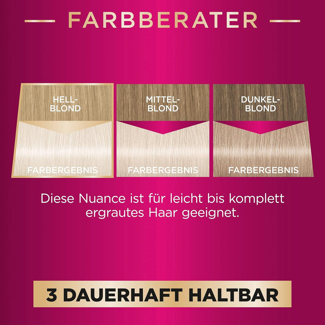 Palette Intensiv Creme Coloration 11–11 Ultra Titanium Blond Stufe 3 (3 x 115 ml), Permanente Haarfa