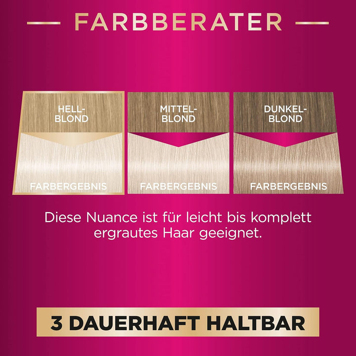 Palette Intensiv Creme Coloration 11–11 Ultra Titanium Blond Stufe 3 (3 x 115 ml), Permanente Haarfa