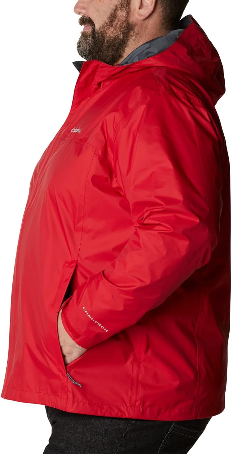Columbia Herren Watertight Ii Front-Zip Hooded Rain Jacket Regenjacke S Bergrot, S Bergrot