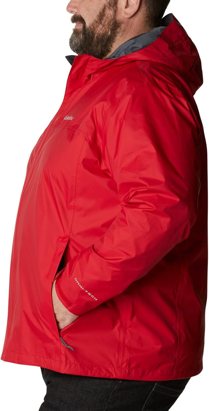Columbia Herren Watertight Ii Front-Zip Hooded Rain Jacket Regenjacke S Bergrot, S Bergrot