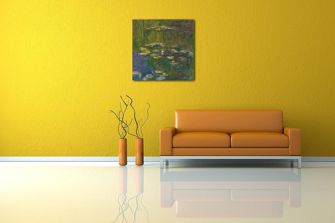 Printed Paintings Leinwand (60x60cm): Claude Monet - Der Seerosenteich 60x60 cm, 60x60 cm