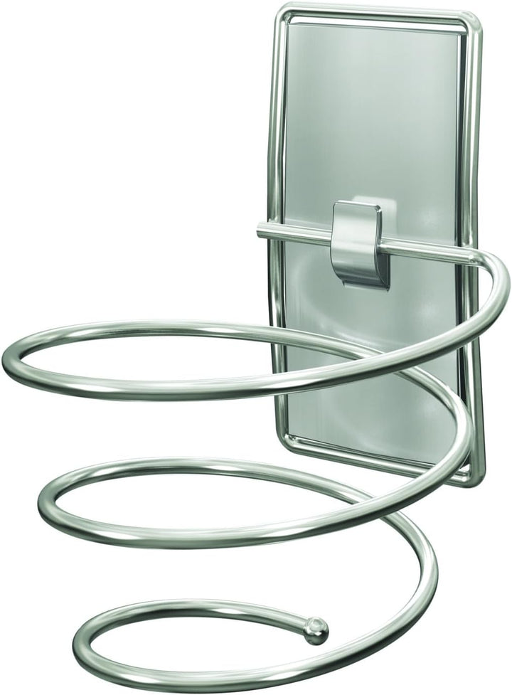 Command Haartrocknerhalter für das Bad, Satin Nickel, wasserbeständige Klebestreifen - 1 Haartrockne
