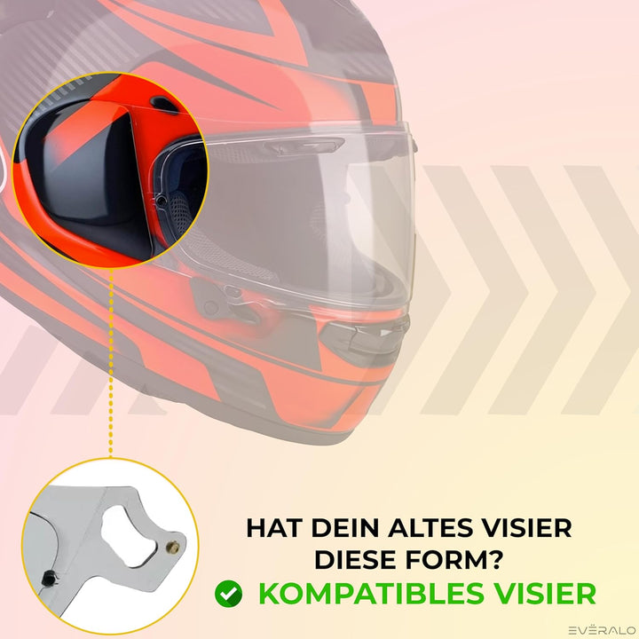 Everalo Kompatibel mit Arai Rx7v Visier - Vas v - Chaser X - Rx7x - Quantum X - Signet X - Defiant X